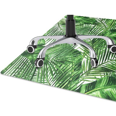 Chair mat floor panels protector Tropical island