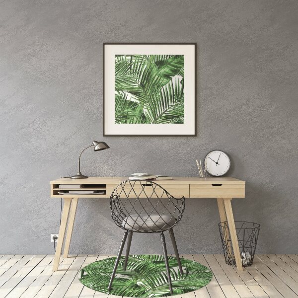Chair mat floor panels protector Tropical island