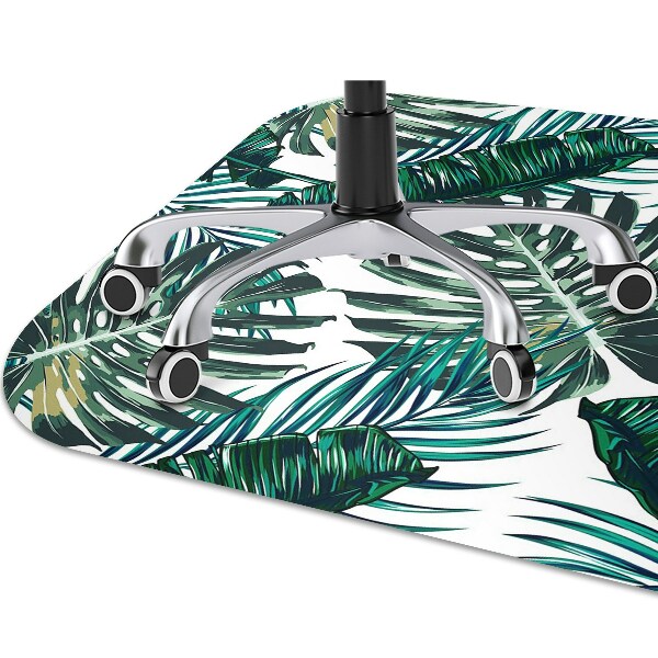 Office chair mat monstera