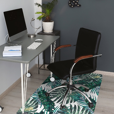 Office chair mat monstera