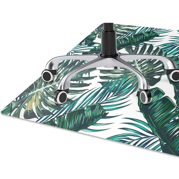 Office chair mat monstera