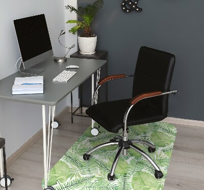 Office chair mat Leaves