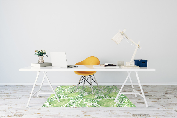 Office chair mat Leaves