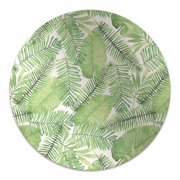 Office chair mat Leaves