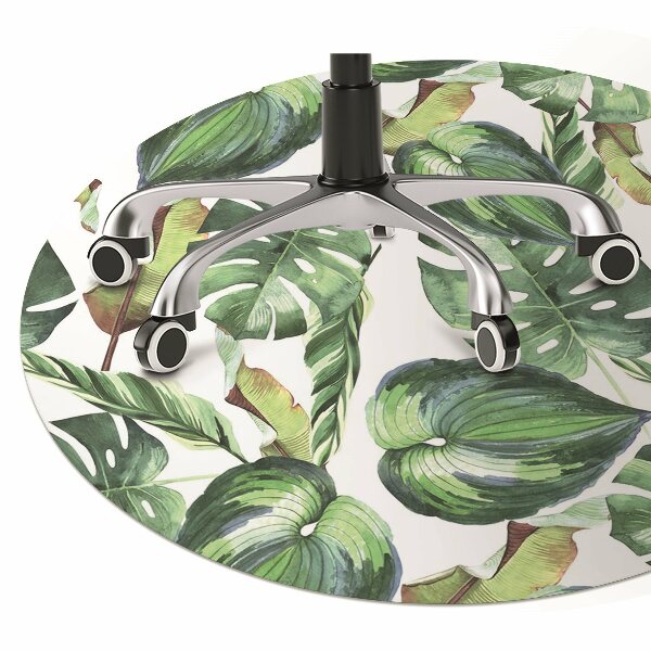 Computer chair mat Palm leaves