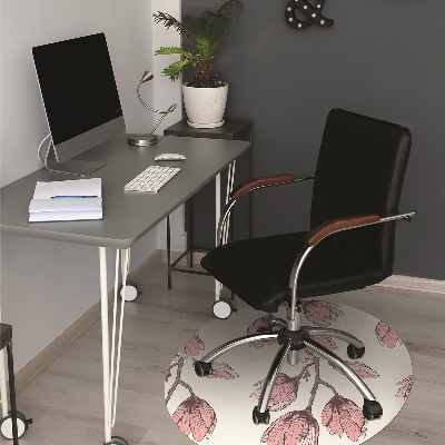 Office chair mat flower vine