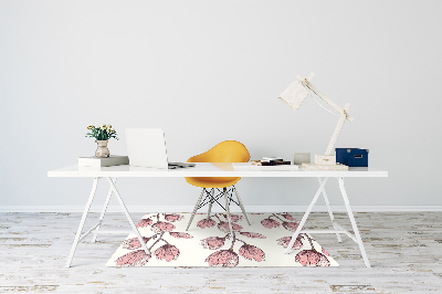 Office chair mat flower vine