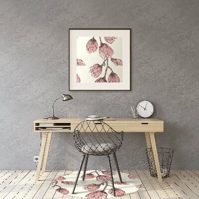 Office chair mat flower vine