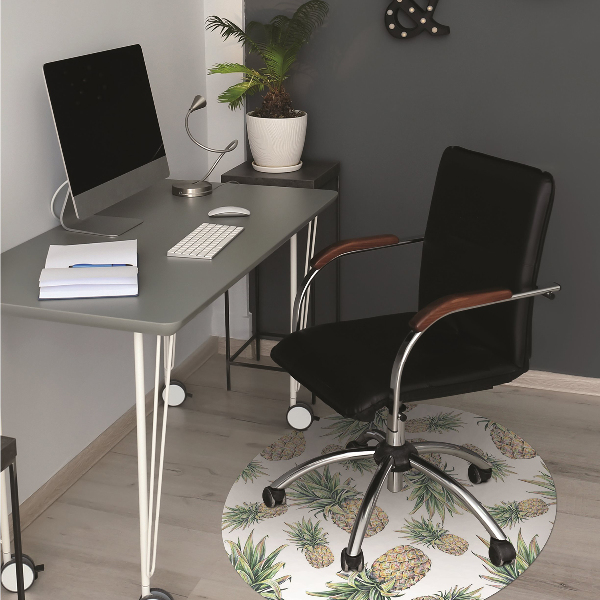 Office chair mat pineapples