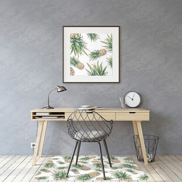 Office chair mat pineapples
