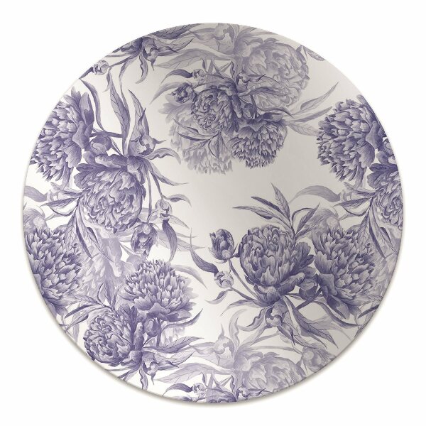 Office chair mat Peonies