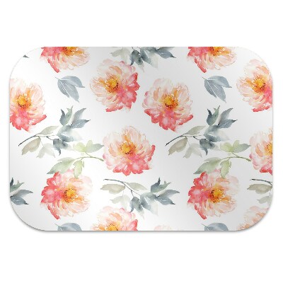 Office chair mat Spring flowers