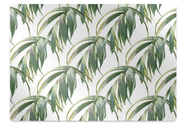 Desk chair mat long leaves