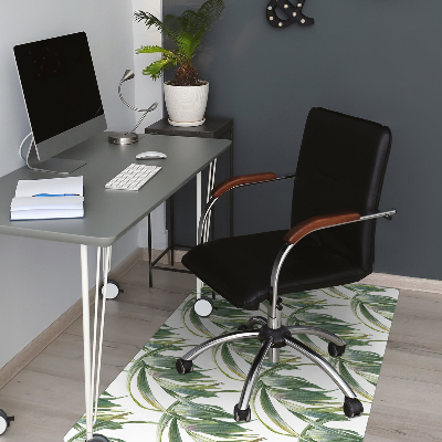 Desk chair mat long leaves