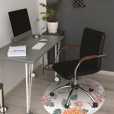 Office chair mat Herons in flowers