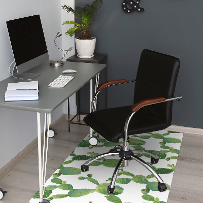 Office chair mat cacti