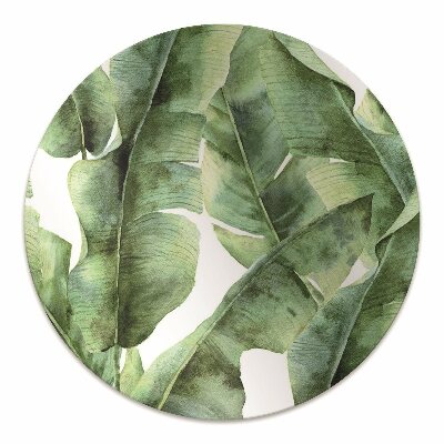 Office chair floor protector palm leaves