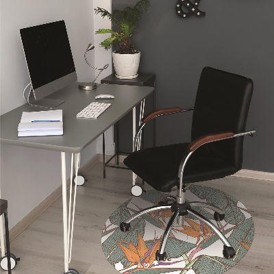 Office chair mat Tropical