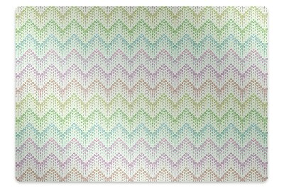 Chair mat floor panels protector Dots herringbone