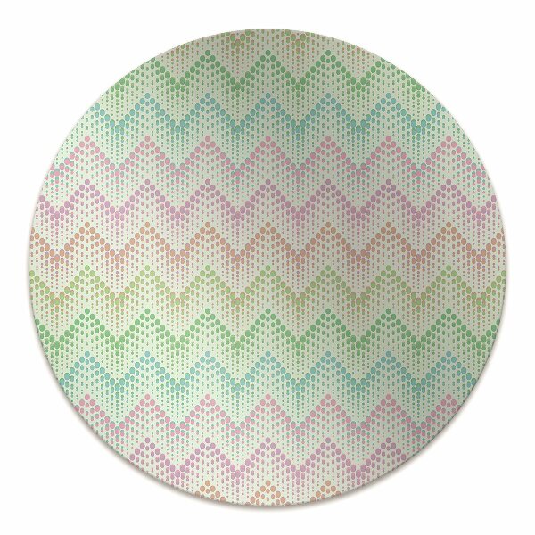 Chair mat floor panels protector Dots herringbone