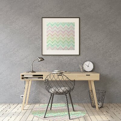 Chair mat floor panels protector Dots herringbone