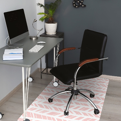 Office chair mat herringbone