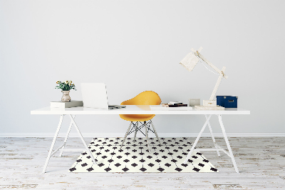 Office chair mat geometric pattern