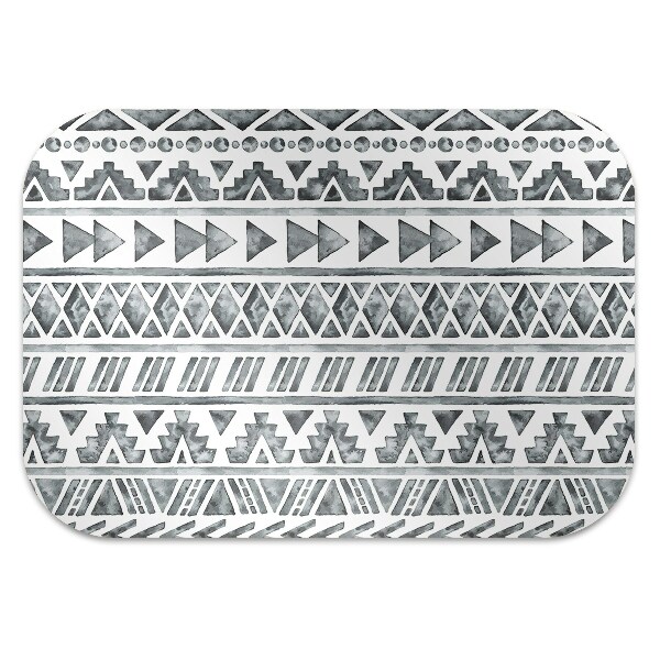 Desk chair mat ethnic pattern