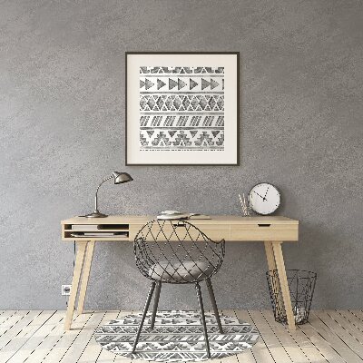 Desk chair mat ethnic pattern