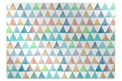 Office chair mat geometric triangles