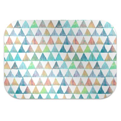 Office chair mat geometric triangles