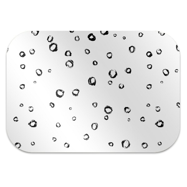 Office chair floor protector drawn wheels