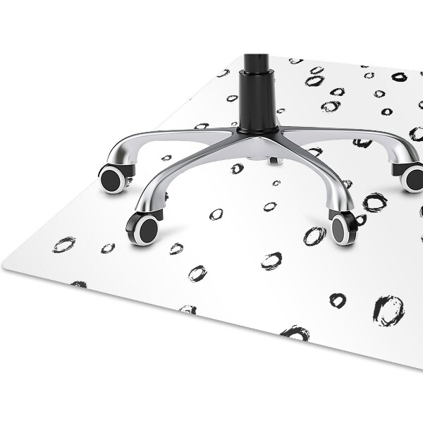 Office chair floor protector drawn wheels