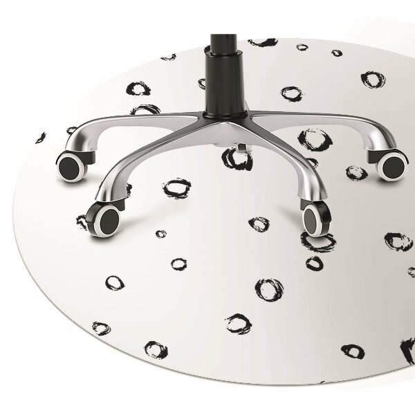 Office chair floor protector drawn wheels