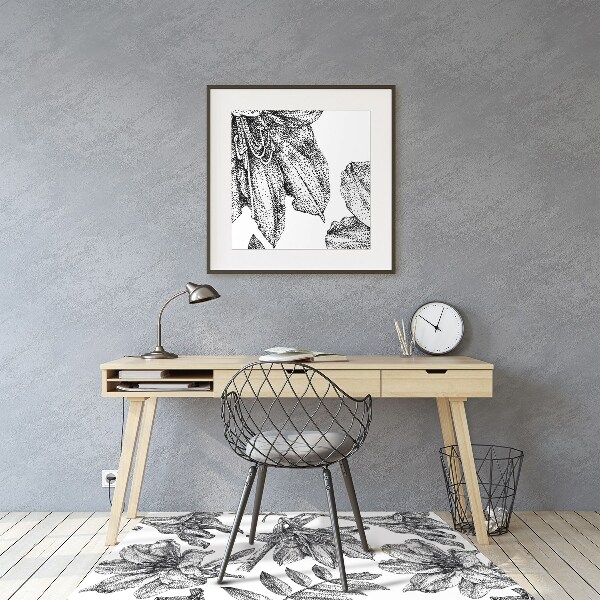 Office chair mat lilies