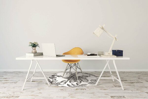 Office chair mat lilies