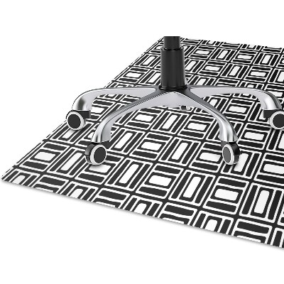 Office chair mat geometric pattern