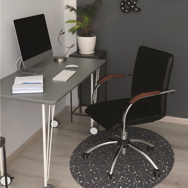 Office chair mat constellations galaxy