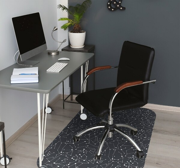 Office chair mat constellations galaxy