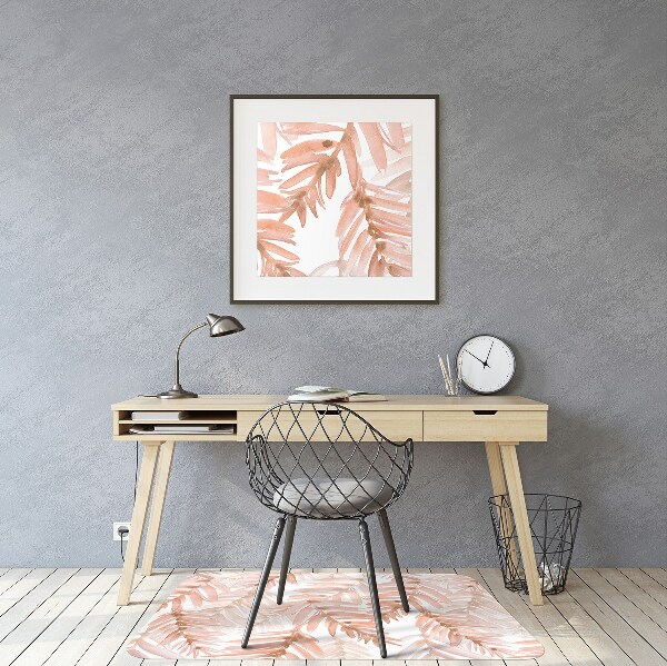 Chair mat orange leaves