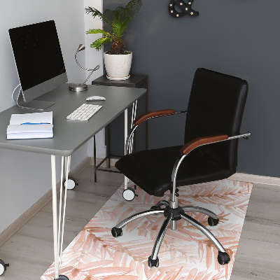 Chair mat orange leaves