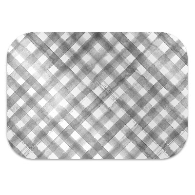 Desk chair mat gray grille