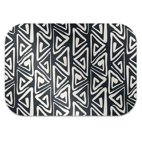 Office chair mat geometric pattern