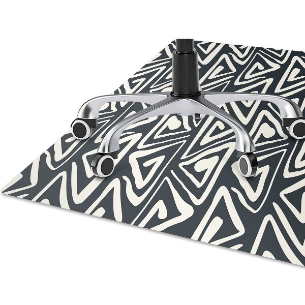Office chair mat geometric pattern