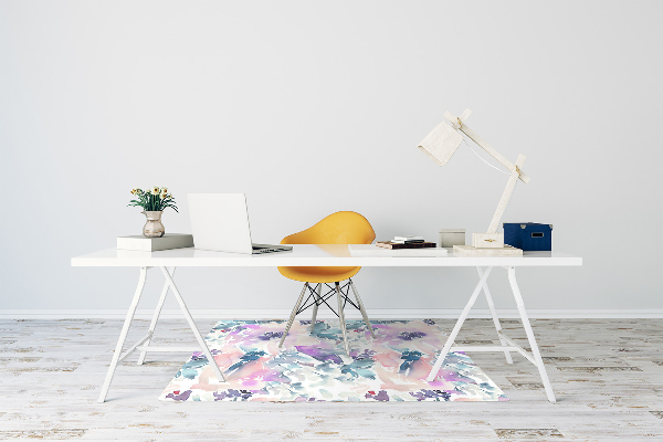 Office chair floor protector Flower garden