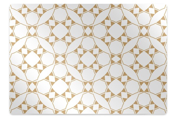 Office chair mat geometric pattern