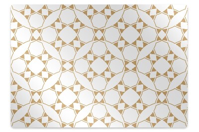 Office chair mat geometric pattern