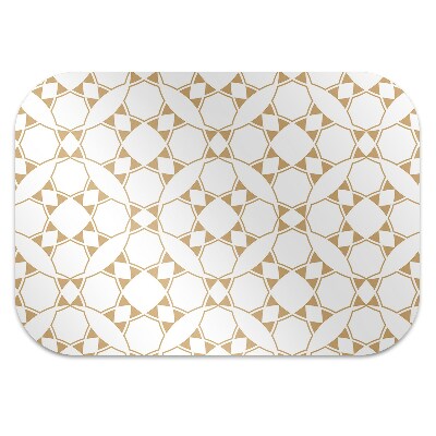 Office chair mat geometric pattern