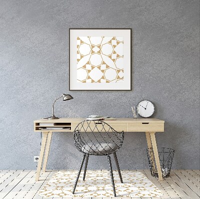 Office chair mat geometric pattern