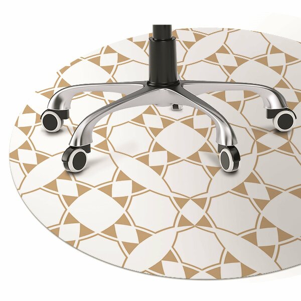 Office chair mat geometric pattern